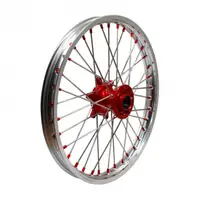 Roata completa spate Cross 300cc,18inch x 2.15,Boost Parts Racing, nipluri si butuc portocaliu