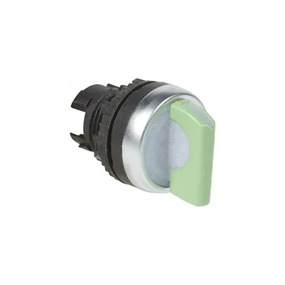 Osmoz illum standard handle selector switch - 3 positions spring return to 0 - verde