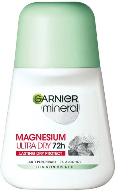 Garnier Mineral Roll-on antiperspirant Magnesium Ultra Dry 72H, 50 ml