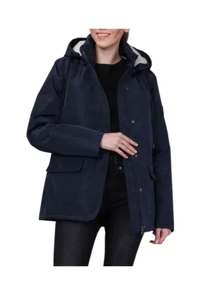 Geaca de dama bleumarin - parka de iarna - S