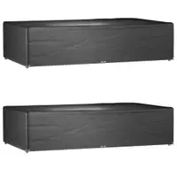 Gossi huse pentru mobilier gradina, 12 ocheti, 315x180x75 cm, patrat