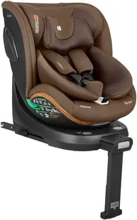Scaun auto KikkaBoo - i-Twist, 360°, cu IsoFix, i-Size, 40-150 cm, Coffee 2026