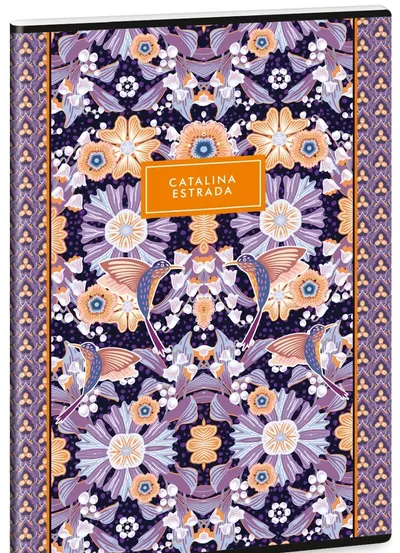 Caiet pentru elevi Ars Una Catalina Estrada - Flower Lili, A4, cu 2 margini, 40 de foi
