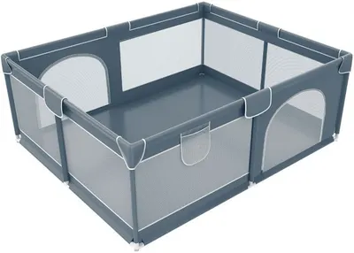 Țarc de joacă Choc Chick - Playpen 3.0, 150 x 180 cm, gri