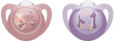 Protecții din silicon NUK First Choice - 18 luni+, 2 bucăți, maimuță/cangur