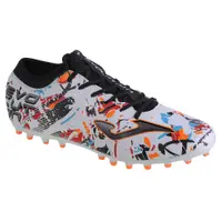 Ghete fotbal Joma EVOLUTION, iarba artificiala, Negru/Portocaliu, 45