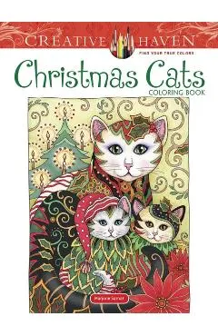 Creative Haven Christmas Cats Coloring Book