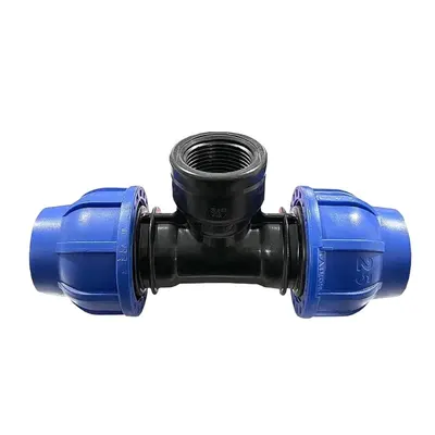 Teu Compresiune PEHD, Filet Interior, 25 mm x 3/4 inch, Z-tools
