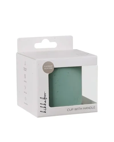 Cana din silicon penteru beblusi si copii KikkaBoo Platinum Sage, capacitate 200ml
