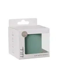 Cana din silicon penteru beblusi si copii KikkaBoo Platinum Sage, capacitate 200ml