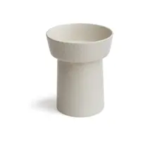 Vază din gresie Kähler Design Ombria, înălțime 20 cm,alb