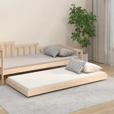 vidaXL Cadru de pat fără saltea, 75x190 cm, lemn masiv de pin