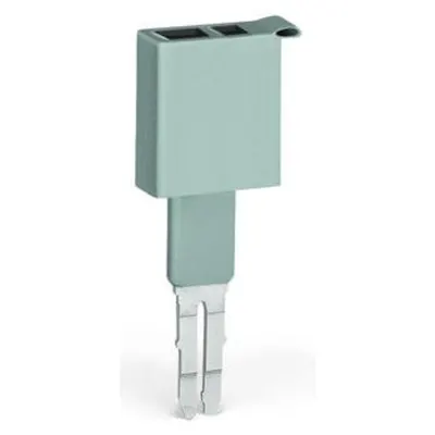 Test plug; 6 mm wide; Nominal current 24 A; for 0.08 mm² - 2.5 mm²; 2,50 mm²; gray