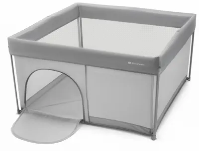 Țarc de joacă pliabil Kinderkraft - Ziki, Grey