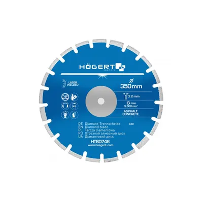 Disc diamantat 350 mm, pentru asfalt