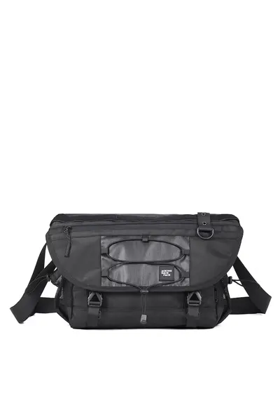 Geanta unisex cu bareta ajustabila pentru umar - Negru