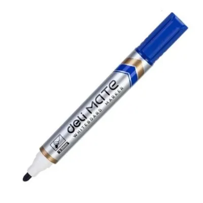 Marker pentru tablă albă Deli Mate - EU00330, reîncărcabil, albastru
