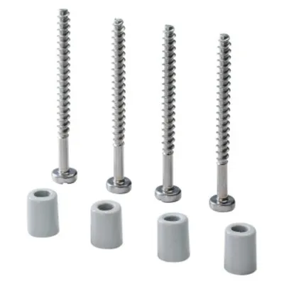 Kit Containing 4 Long Self.threading Screws For Fixing Lids