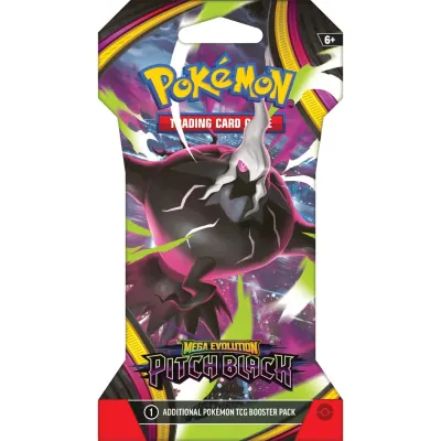 Set carti de joc, Pokemon TCG, Mega Evolution, Pitch Black, Sleeved Booster