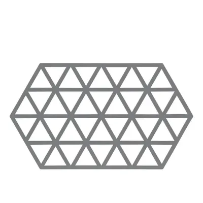 Suport din silicon pentru oale fierbinți Zone Triangles, gri