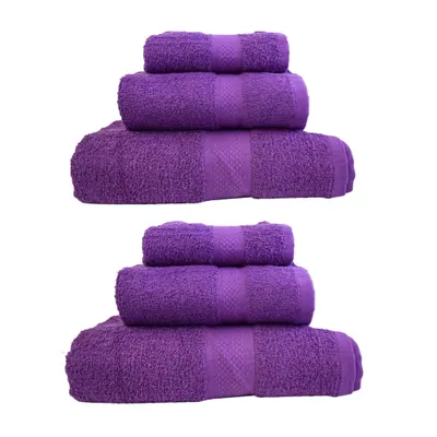 Set 6 prosoape 100% bumbac pakistanez pieptanat, MOV