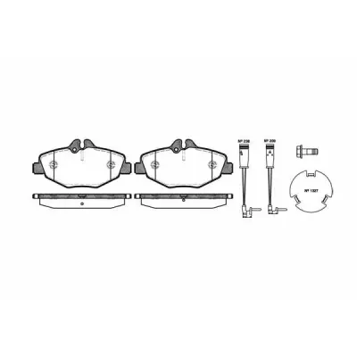 Set placute frana, frana disc REMSA 0990.02