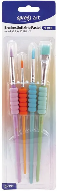 Set de desen Spree Art - Soft Grip Pastel, 4 buc