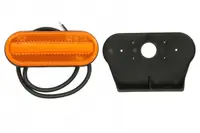 Lumini clarificare stanga dreapta, forma: oval, portocaliu, LED, inaltime 45,9mm; latime 119,6mm; adancime 20,5mm, in relief, lungime cablu 500mm, cu cuier, 12 24V (IP68)