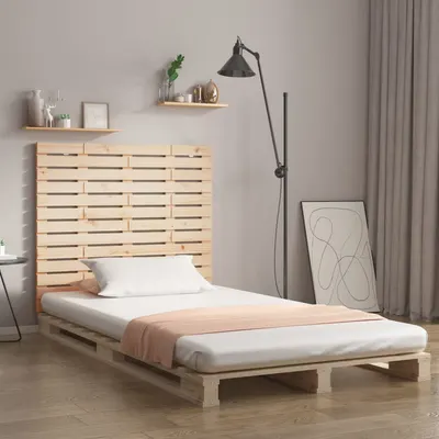 vidaXL Tăblie de pat pentru perete, 146x3x91,5 cm, lemn masiv de pin