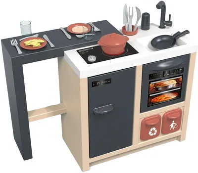 Insulă de bucătărie pentru copii Smoby - Cu 23 accesorii