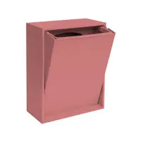 Coș de gunoi roz prăfuit pentru reciclare/de montat pe perete din plastic reciclat Recycling Box – ReCollector