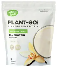 Proteină vegană, cu MCT, fără zahăr, vanilie, 660 g, Plant-Go!