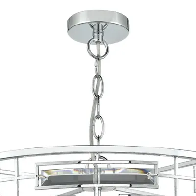 Lampa suspendata Seville 6 Light Pendant K9 Crystal Polished Chrome