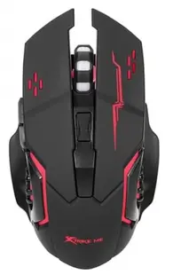 Mouse de gaming Xtrike Me - GW-601, fără fir, negru/roșu
