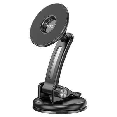 Suport Auto Magnetic, Hoco CA113 Excelle, Fixare parbriz/bord, Ajustabil, Rotativ, Negru Engros