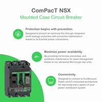 Intreruptor ComPacT NSX100HB1, 75 kA la 690 VAC, unitate de declansare MicroLogic 6.2 E-M 25 A, 3 poli 3d