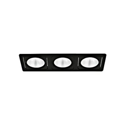 Vascello G3 swivelling 3 x 19W 3000K black IP20