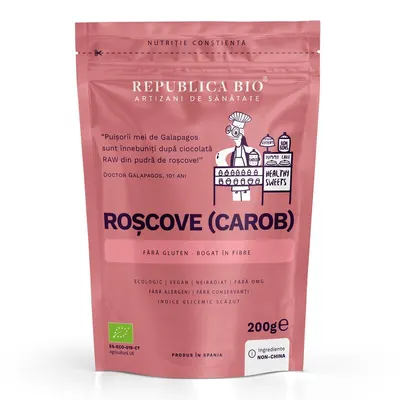 Pudra de roscove, pulbere ecologica - Republica BIO, 200 g