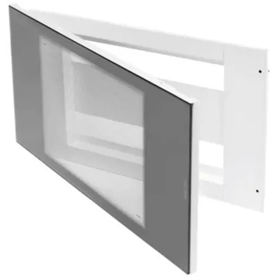 Domo Center - Enclosure - 40 Module - Door Smoked Transparent Glass - White Ral 9003