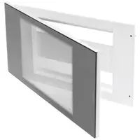 Domo Center - Enclosure - 40 Module - Door Smoked Transparent Glass - White Ral 9003