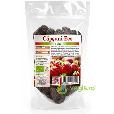 Capsuni Indulcite cu Suc de Mere Ecologice/Bio 150g
