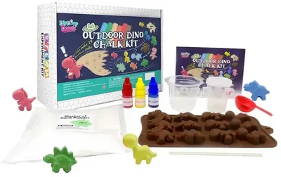 Set de știință Big Bang Science - Fă-ți propriile cretă colorată Dino