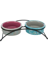 TRIXIE Set boluri ceramice "Eat on Feet" 0.3 L