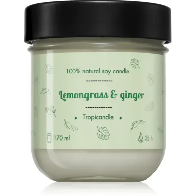 Tropicandle Lemongrass & Ginger lumânare parfumată 170 ml