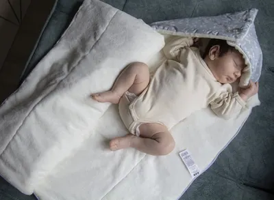 Paturica multifunctionala din bumbac BabyJem Somon