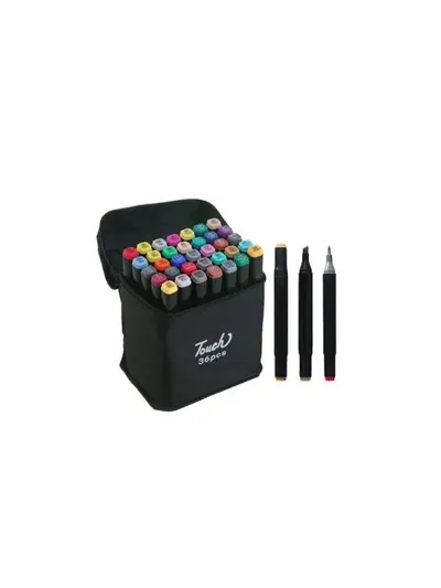 Set 36 Markere Colorate Cu Două Capete Profesionale, 36 Culori, Pentru Desen Școală Și Hobby – Ambalaj Economic En-gross