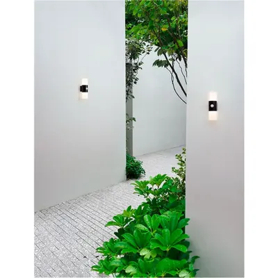 Aplica PAUL Nisipiu Negru Aluminiu - Senzor Function LED 10 Wat 220-240 Volt 893Lm 3000K IP65 cu Senzor