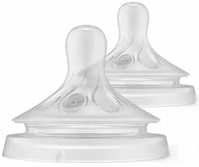 Tetinele Philips Avent - Natural Response 3.0, 6 picături, 6m+, 2 buc