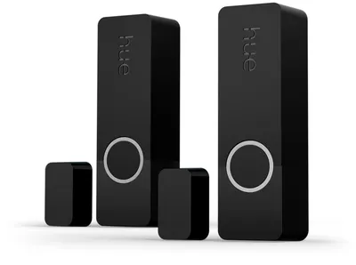 Senzor inteligent de protecție Philips - Hue Contact, 2 bucăți, negru