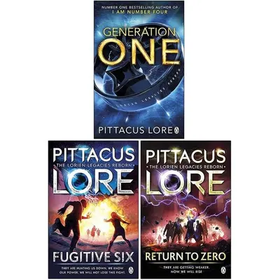 Lorien Legacies Reborn Series 3 Books Collection Set By Pittacus Lore (fugitive Six, Return To Zero, Generation One)